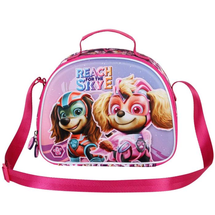 Bolsa Portamerienda 3D Mighty Paw Patrol Rosa 1