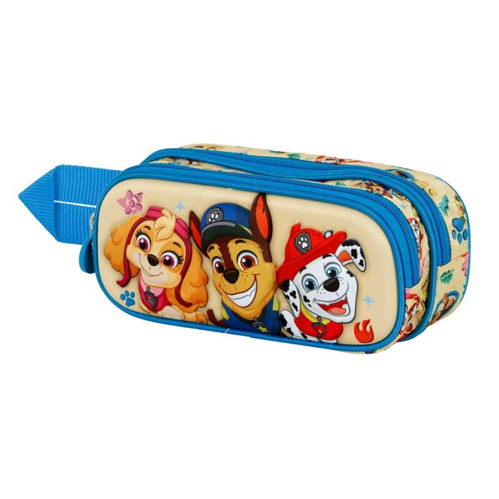 Estuche Portatodo 3D Doble Friendship Paw Patrol La Patrulla Canina Azul