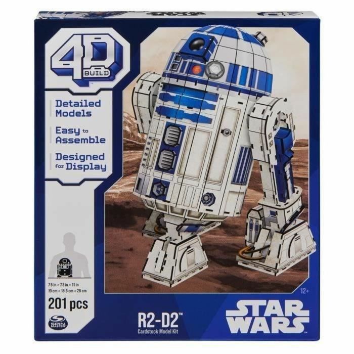 Juego de Construcción Star Wars R2-D2 201 Piezas 19 x 18,6 x 28 cm Blanco Multicolor 4