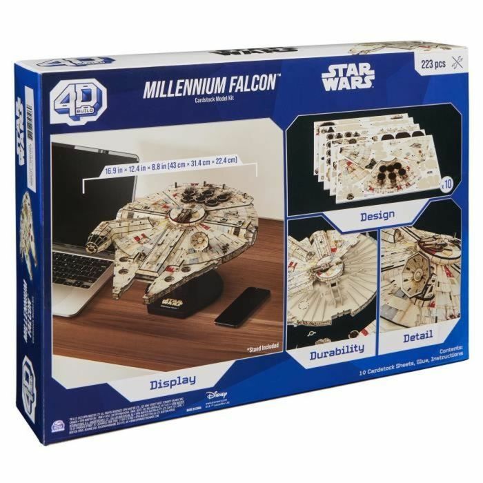 Juego de Construcción Star Wars Millennium Falcon 223 piezas 43 x 31,4 x 22,4 cm Gris Multicolor 1