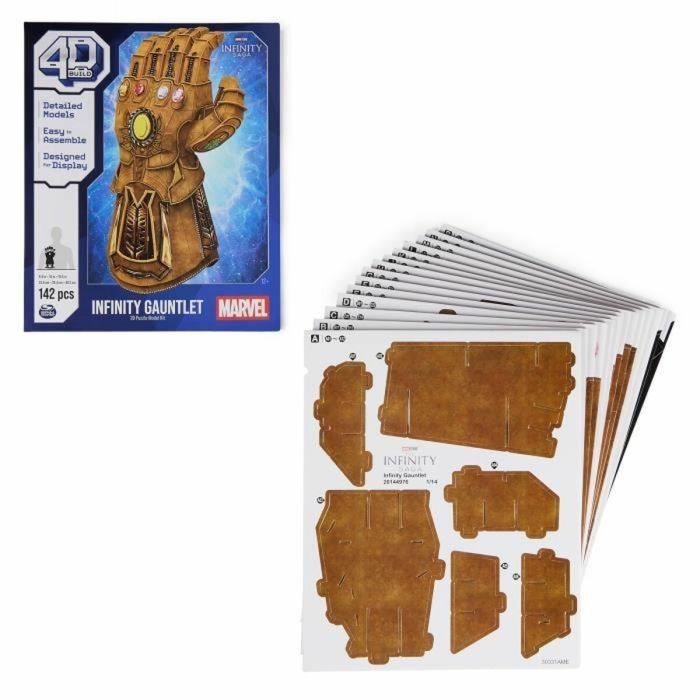 Juego de Construcción Marvel Infinity Gauntlet 142 Piezas 23,8 x 25,4 x 49,2 cm Multicolor 5