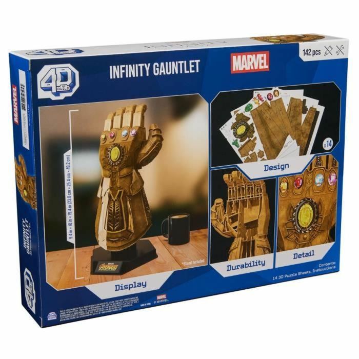 Juego de Construcción Marvel Infinity Gauntlet 142 Piezas 23,8 x 25,4 x 49,2 cm Multicolor 1