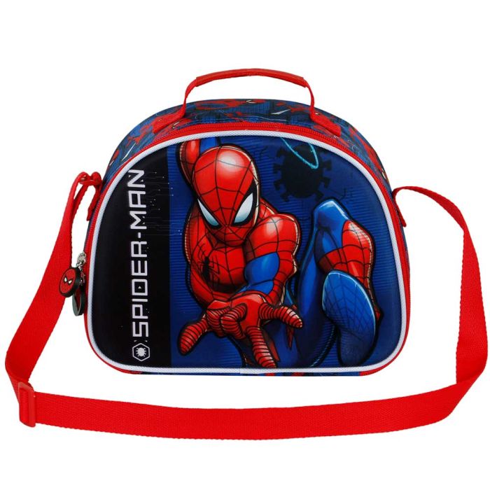 Bolsa Portamerienda 3D Speed Marvel Spiderman Rojo 1