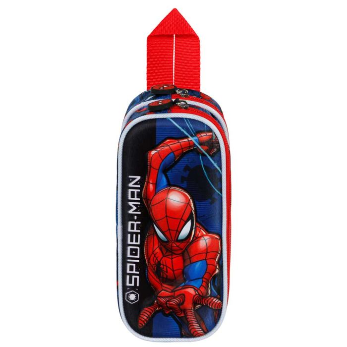 Estuche Portatodo 3D Doble Speed Marvel Spiderman Rojo 1