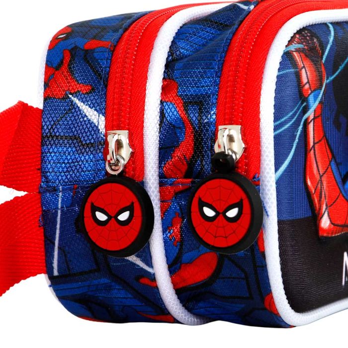 Estuche Portatodo 3D Doble Speed Marvel Spiderman Rojo 3