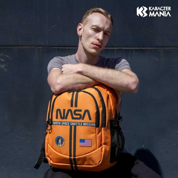 Mochila Running PLUS Lines NASA Naranja 4