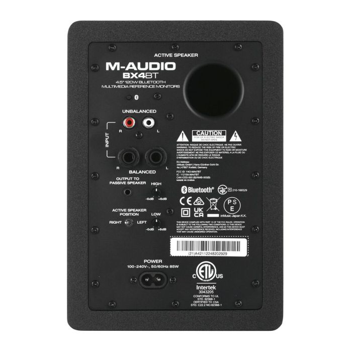Monitor de estudio M-Audio BX4 PAIRBT 50 W 4 Monitor de estudio M-Audio BX4 PAIRBT 50 W 4