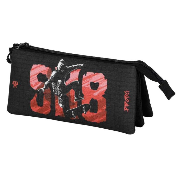 Estuche Portatodo Triple SK8 PRO-DG Negro