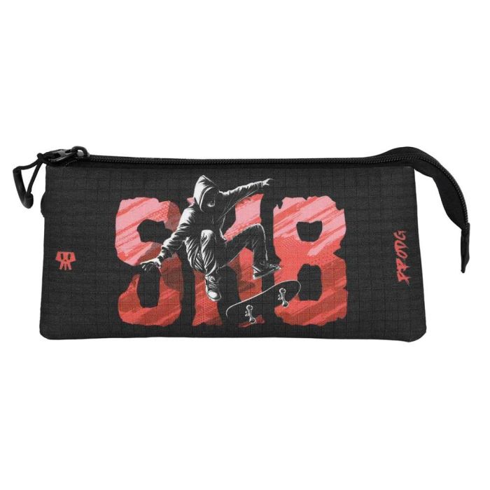 Estuche Portatodo Triple SK8 PRO-DG Negro 1