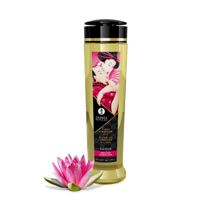 Aceite de Masaje Flor de Loto Amour Shunga SHU-1223 1