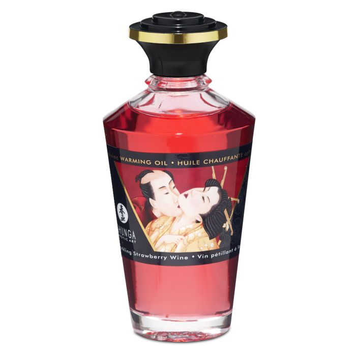 Aceite Efecto Calor de Fresa Shunga SHU127-SPARKLING STRAWBERRY WINE Fresa 3