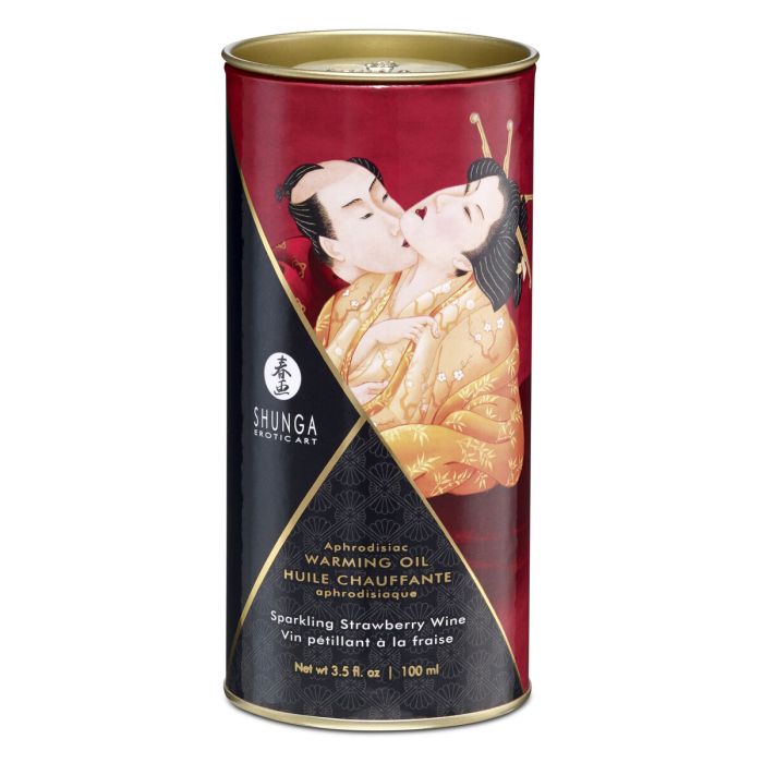 Aceite Efecto Calor de Fresa Shunga SHU127-SPARKLING STRAWBERRY WINE Fresa 1