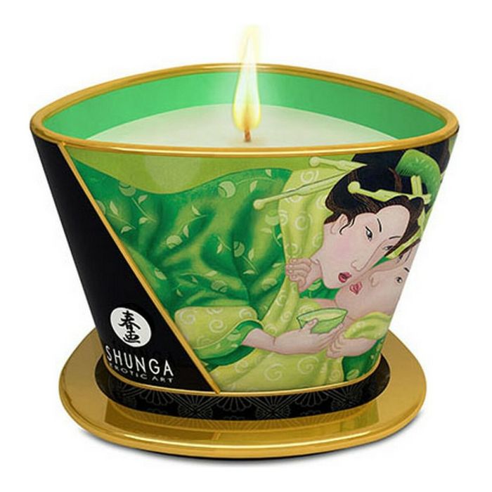 Shunga Verde exotic vela de masaje
