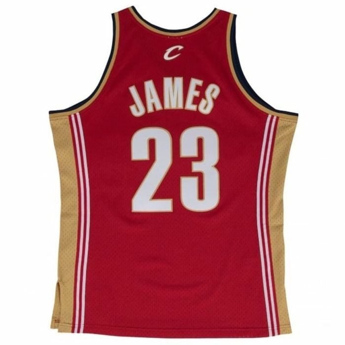 Camiseta de baloncesto Mitchell & Ness Lebron James Cleveland Cavaliers Rojo 2