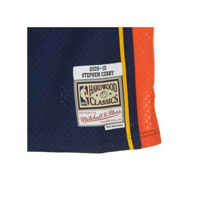 Camiseta de baloncesto Mitchell & Ness  GS Warriors Stepahn Curry Azul oscuro 1