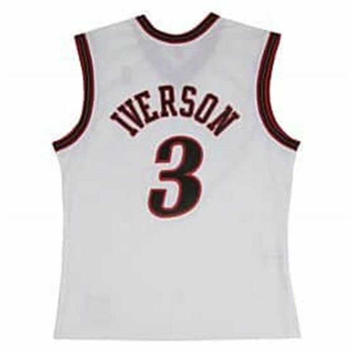 Camiseta de baloncesto Mitchell & Ness Philadelphia 76ers 2005-06 Nº3 Allen Iverson Blanco 1