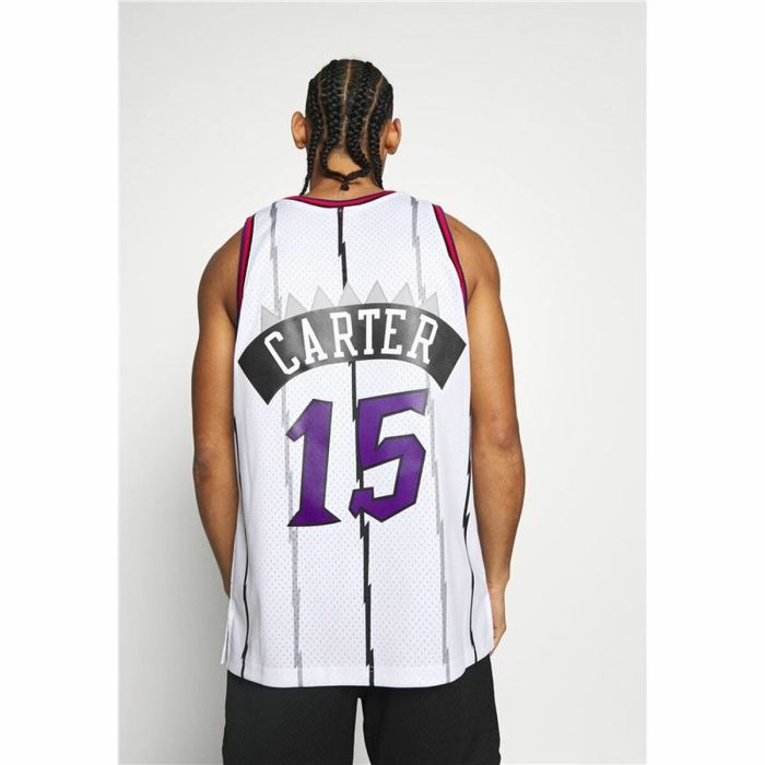 Camiseta de baloncesto Mitchell & Ness Toronto Raptors Vince Carter Blanco 2