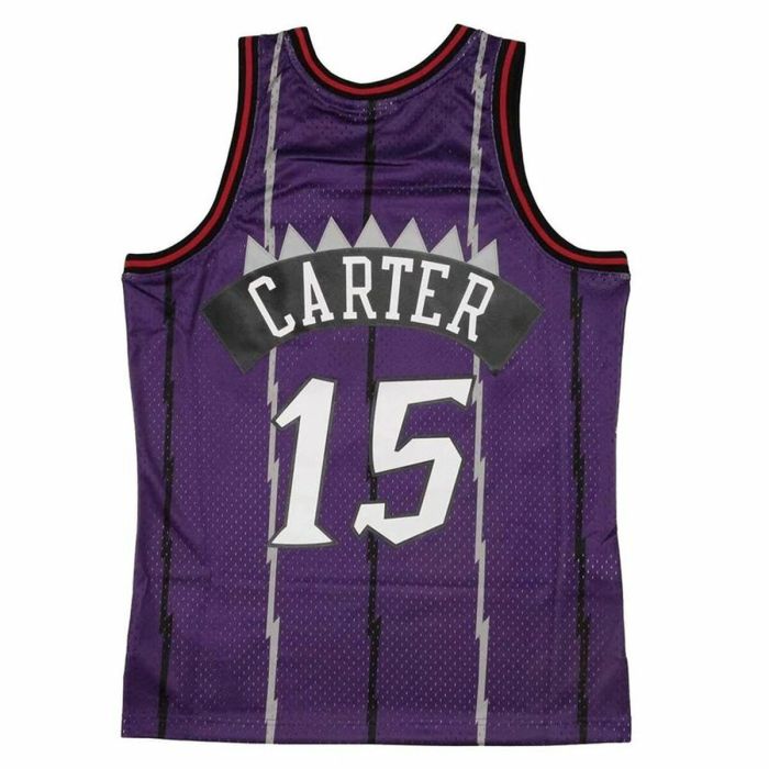 Camiseta de baloncesto Mitchell & Ness Toronto Raptors Vince Carter Violeta 2