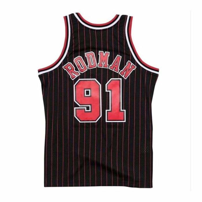 Camiseta de baloncesto Mitchell & Ness Chicago Bull Dennis Rodman Negro 1