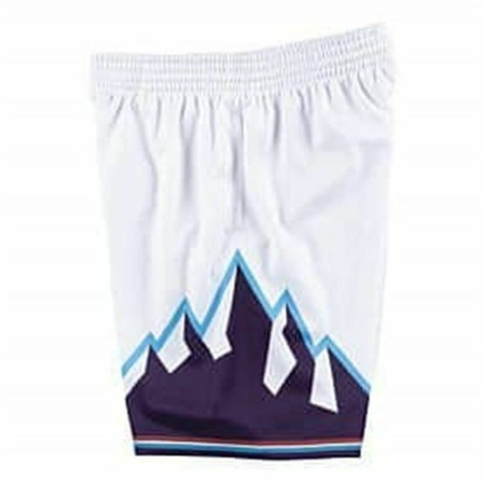 Pantalones Cortos de Baloncesto para Hombre Mitchell & Ness Utah Jazz Blanco 2