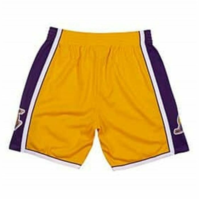 Pantalones Cortos de Baloncesto para Hombre Mitchell & Ness LA Lakers Amarillo 3