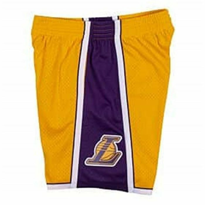 Pantalones Cortos de Baloncesto para Hombre Mitchell & Ness LA Lakers Amarillo 2