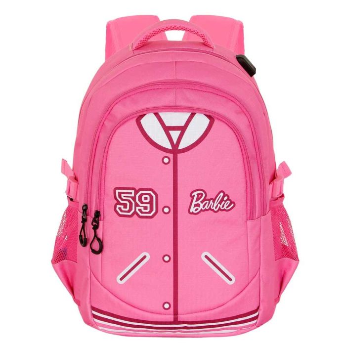 Mochila Running PLUS Varsity Barbie Rosa 1