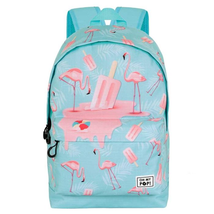 Mochila HS FAN 2.2 Ice Flamingo Oh My Pop Turquesa 1