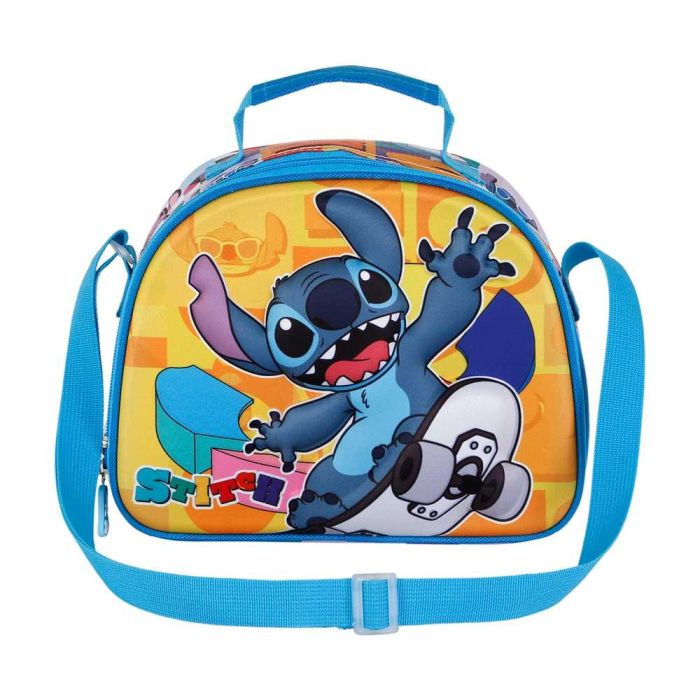 Bolsa Portamerienda 3D Skater Disney Lilo y Stitch Amarillo 1