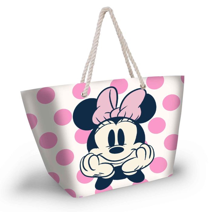 Bolsa de Playa Soleil Dots Disney Minnie Mouse Rosa