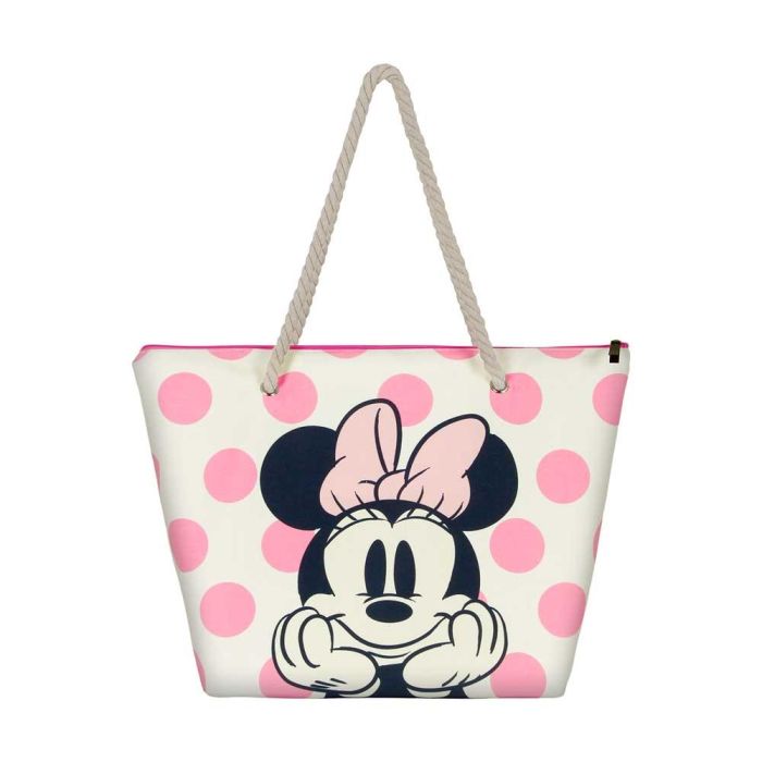 Bolsa de Playa Soleil Dots Disney Minnie Mouse Rosa 1