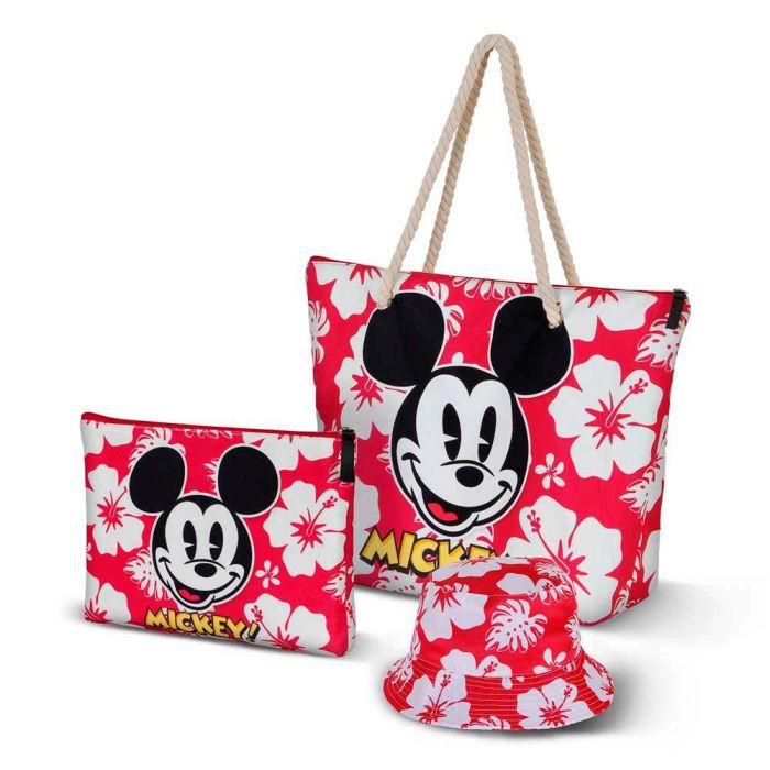 Bolsa de Playa Soleil Hawaii Disney Mickey Mouse Rojo 3