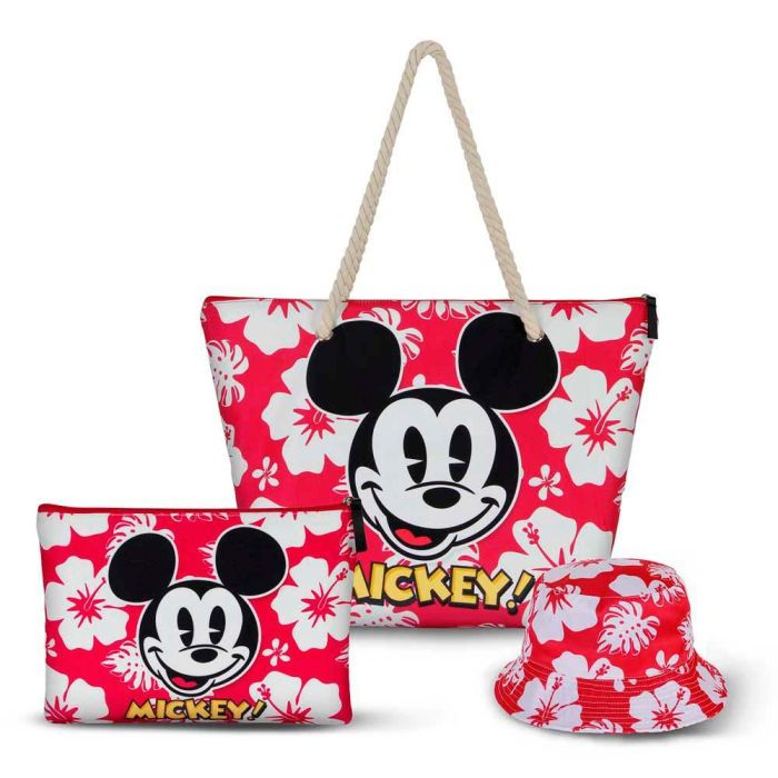 Neceser Soleil Hawaii Disney Mickey Mouse Rojo 2