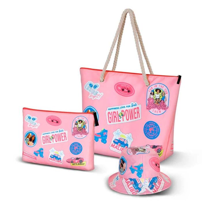 Bolsa de Playa Soleil Malibu Barbie Rosa 3