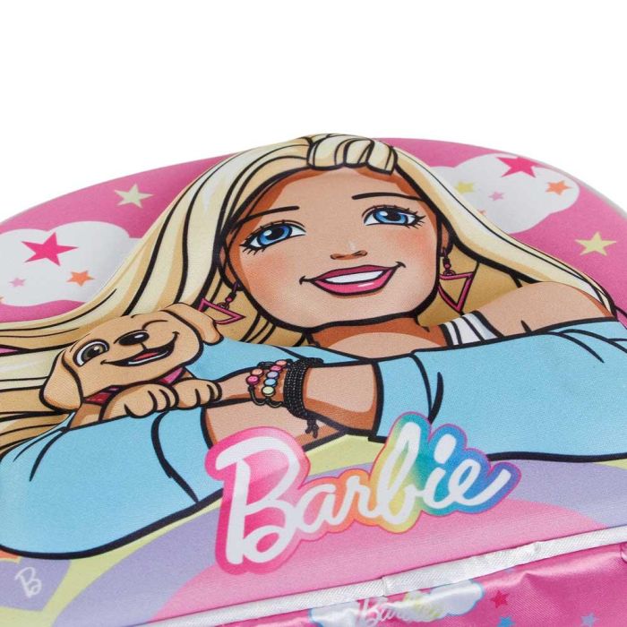 Bolsa Portamerienda 3D Rainbow Barbie Rosa 3