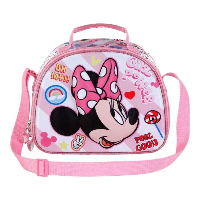 Bolsa Portamerienda 3D Power Disney Minnie Mouse Rosa 1