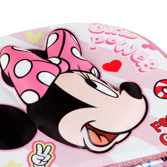 Bolsa Portamerienda 3D Power Disney Minnie Mouse Rosa 3