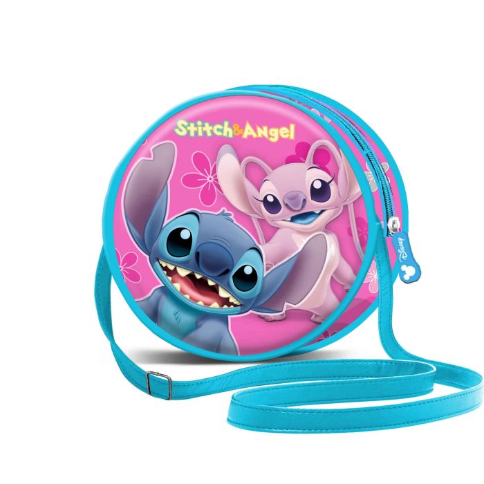 Bolso Redondo Match Disney Lilo y Stitch Rosa