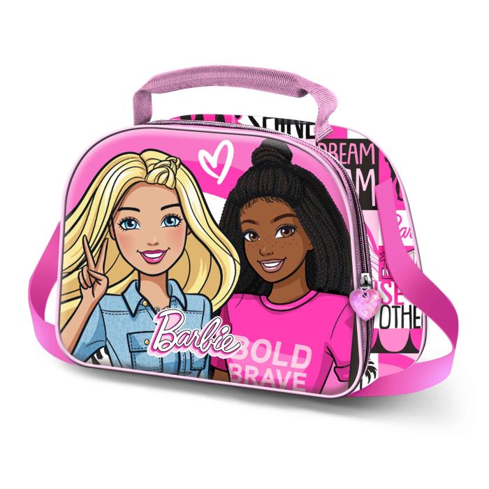 Bolsa Portamerienda 3D Brave Barbie Rosa