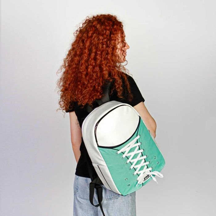 Mochila Sneakers Mint Oh My Pop Turquesa 4