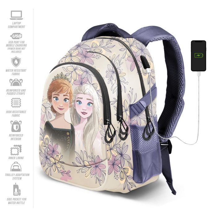 Mochila Running PLUS Emotion Disney Frozen 2 Beige