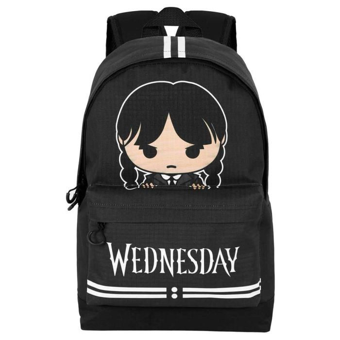 Mochila HS FAN 2.2 Cute Wednesday Miércoles Gris 1