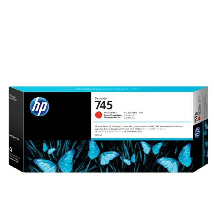 Hp Tinta Rojo Cromatico Designjet 745 *Alta Capacidad*