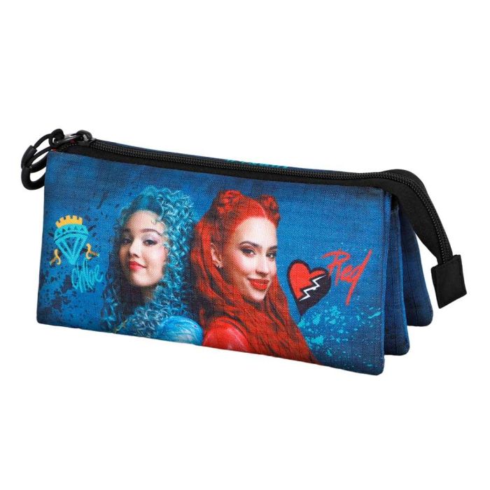 Estuche Portatodo Triple Wickedly Disney Los Descendientes Multicolor