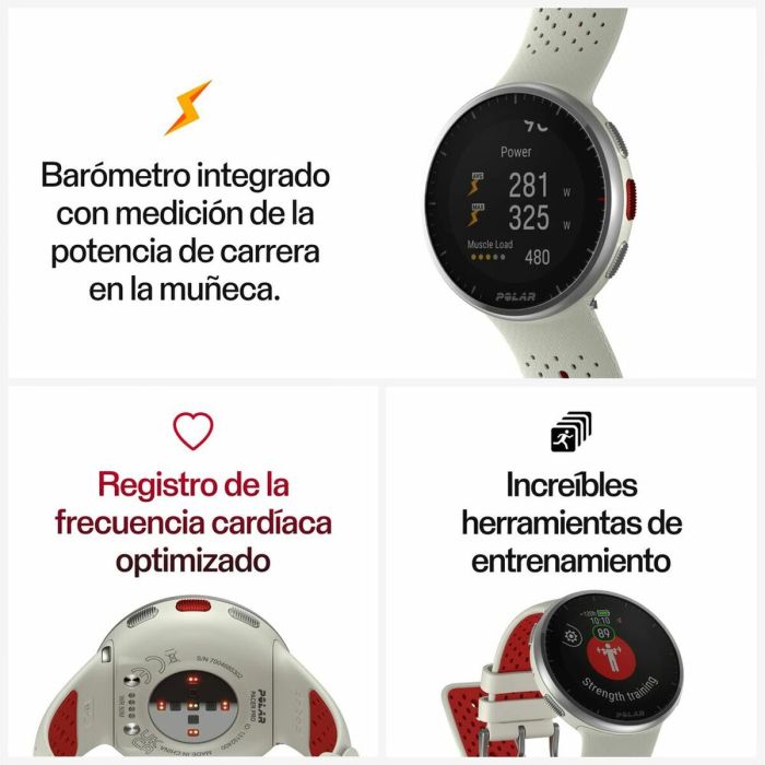 Smartwatch Polar 900102180 Blanco 1,2" 3