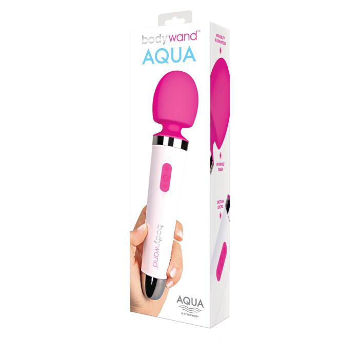 Vibrador Aqua Blanco y Rosa Bodywand BW121 Azul