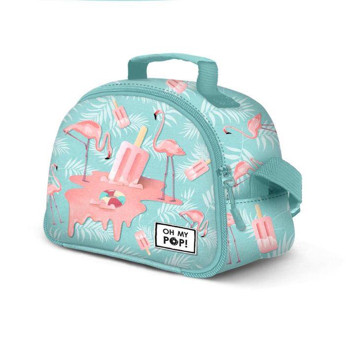 Merendero Thermal Lunch Bag Ice Flamingo Oh My Pop Turquesa