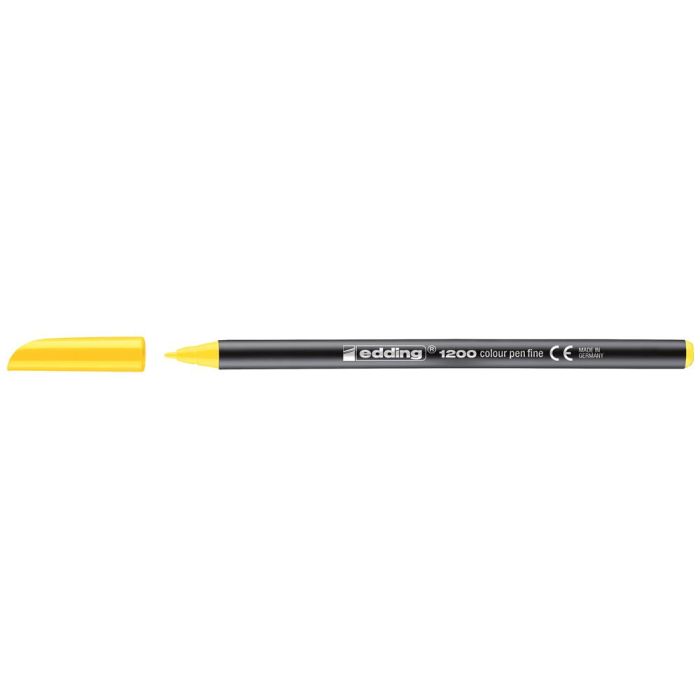 Rotulador Edding Punta Fibra 1200 Amarillo N.5 Punta Redonda 0.5 mm 10 unidades 2