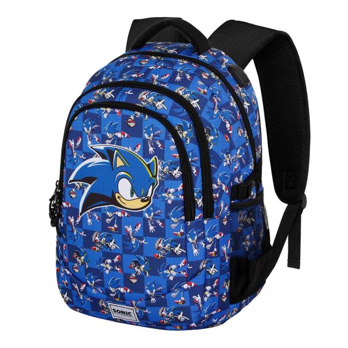 Mochila Running PLUS Action Sonic The Hedgehog - SEGA Azul