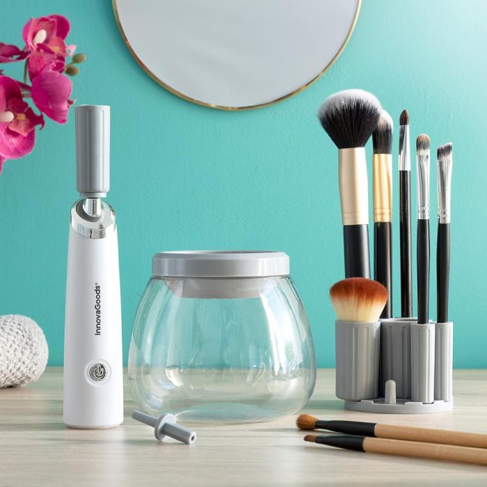 Limpiador y Secador Automático de Brochas de Maquillaje Maklin InnovaGoods 4